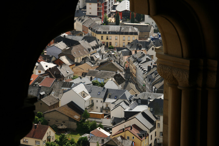 View over Luxembourg City
